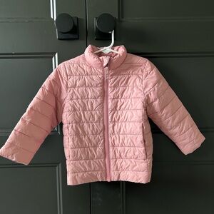 Lands' End Pink Kids Puffer Jacket